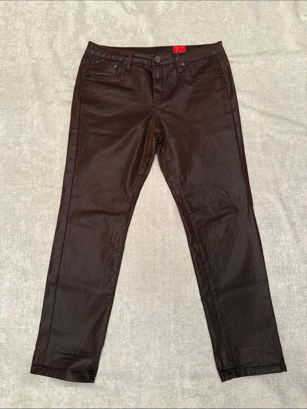 Christina Brown Skinny Women's Pants - Warm Chestnut
